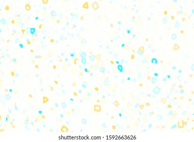 Light Blue, Red vector template with chaotic shapes. Decorative design in abstract style with random forms. Simple design for your web site.