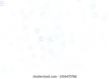 Light Blue, Red vector template with repeated sticks, dots. Lines on blurred abstract background with gradient. Pattern for your busines websites.