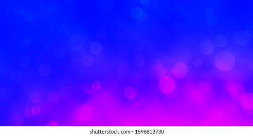 Light Blue, Red vector template with circles. Abstract illustration with colorful spots in nature style. Pattern for business ads.