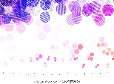 Light Blue, Red vector template with circles. Beautiful colored illustration with blurred circles in nature style. Design for your business advert.