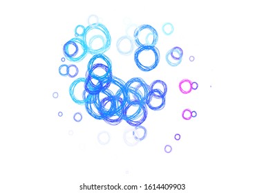 Light Blue, Red vector template with circles. Abstract illustration with colored bubbles in nature style. Design for your business advert.