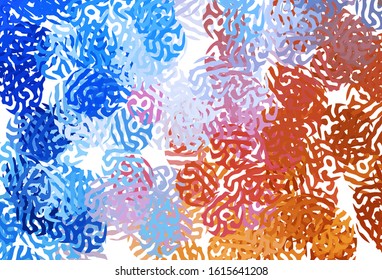 Light Blue, Red vector template with chaotic shapes. Illustration with colorful gradient shapes in abstract style. Modern design for your business card.