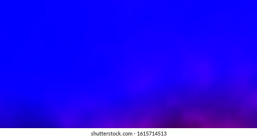 Light Blue, Red vector template with sky, clouds. Abstract colorful clouds on gradient illustration. Pattern for your booklets, leaflets.