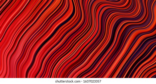 Light Blue, Red vector template with curves. Bright illustration with gradient circular arcs. Pattern for websites, landing pages.