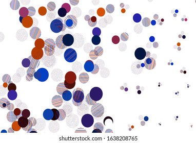 Light Blue, Red vector template with circles. Modern abstract illustration with colorful water drops. New template for your brand book.