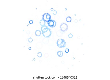 Planta vectorial roja, azul claro con círculos. Dibujo abstracto moderno con gotas de agua coloridas. Nueva plantilla para tu libro de marcas.