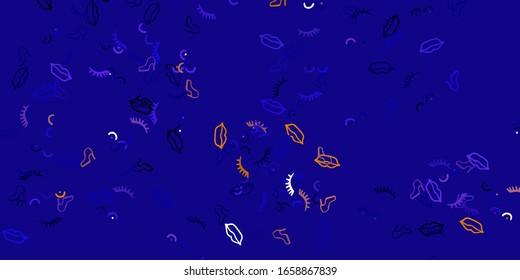 Planta vectorial de color azul claro, rojo con signos de mujer de negocios. Ilustración con signos de fuerza y poder de las mujeres. Mejor diseño para mostrar el poder de las mujeres.