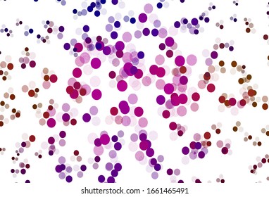 Light Blue, Red vector template with circles. Abstract illustration with colored bubbles in nature style. Pattern for futuristic ad, booklets.
