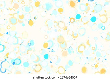 Light Blue, Red vector template with circles. Abstract illustration with colored bubbles in nature style. Pattern for futuristic ad, booklets.