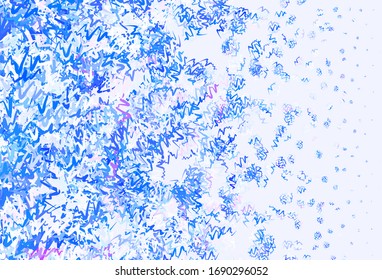 Light Blue, Red vector template with curved lines. Shining colorful illustration in simple style. New composition for your brand book.