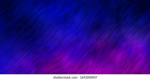 Light Blue, Red vector template with curved lines. Colorful illustration with curved lines. Template for your UI design.