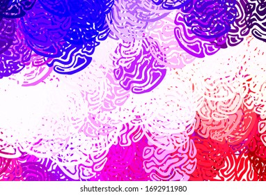 Light Blue, Red vector template with chaotic shapes. Simple colorful illustration with abstract gradient shapes. Modern design for your business card.