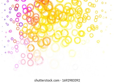 Light Blue, Red vector template with circles. Blurred decorative design in abstract style with bubbles. Design for your business advert.