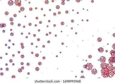 Light Blue, Red vector template with chaotic shapes. Modern abstract illustration with colorful random forms. Modern design for your business card.