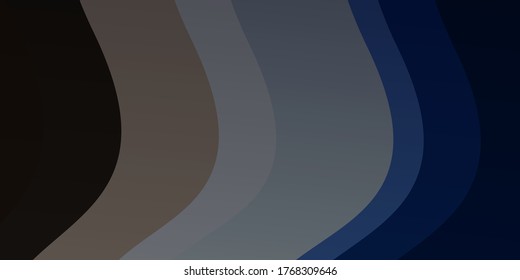 Light Blue, Red vector template with lines. Colorful geometric sample with gradient curves.  Best design for your posters, banners.