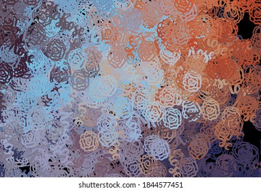 Light Blue, Red vector template with chaotic shapes. Decorative design in abstract style with random forms. Elegant design for wallpapers.