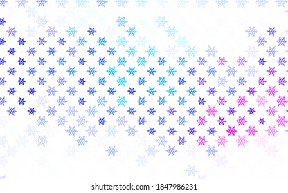 Light Blue, Red vector template in carnival style. Modern abstract Christmas mood shapes. Template for lettering, typography.