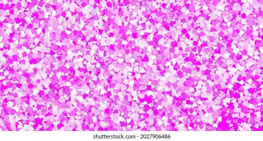 Plantilla vectorial roja, azul claro con cristales, triángulos. Hermosa ilustración con triángulos de estilo natural. Plantilla para las páginas de inicio.