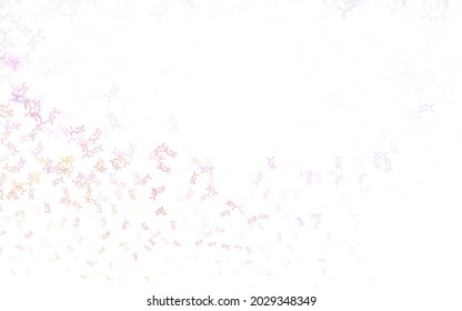Light Blue, Red vector template with artificial intelligence structure. Colored AI structure with gradient lines and dots. Template for ads of intellect, innovations.