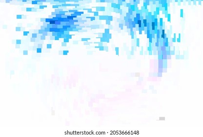 Azul claro, plantilla vectorial roja con rhombus. Ilustración de gradiente abstracto con rectángulos. Patrón de anuncios comerciales, folletos, folletos