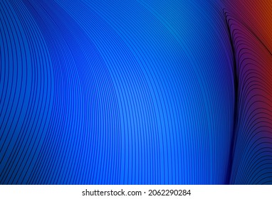 Hellblaue, rote Vektorvorlage mit wry lines. Eine ganz neue farbige Illustration in einfachem Stil. Business Design für Poster, Banner.