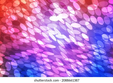 Light Blue, Red vector template with circles. Modern abstract illustration with colorful water drops. Design for poster, banner of websites.