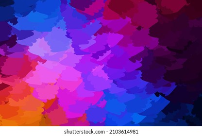 Light Blue, Red vector template with chaotic shapes. Illustration with colorful gradient shapes in abstract style. Elegant design for wallpapers.