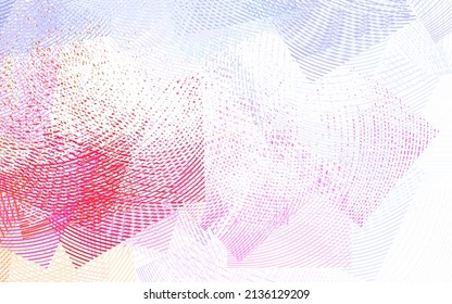 Light Blue, Red vector template with wry lines. A shining illustration, which consists of curved lines. Background for cell phone screens.