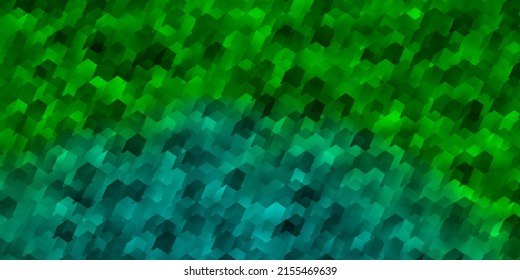 Light Blue, Red vector template in hexagonal style. Illustration of colored hexagons on blur surface. New template for your brand book.