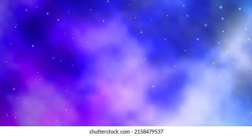 Light Blue, Red vector template with neon stars. Colorful illustration in abstract style with gradient stars. Best design for your ad, poster, banner.