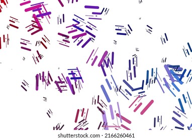 Light Blue, Red vector template with repeated sticks. Lines on blurred abstract background with gradient. Backdrop for TV commercials.