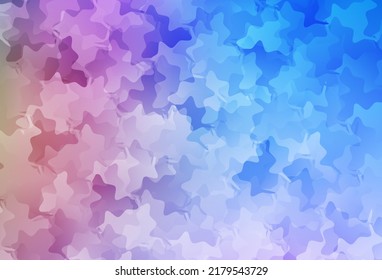 Light Blue, Red vector template with chaotic shapes. Colorful chaotic forms with gradient in modern style. Modern design for your business card.