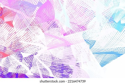 Plantilla vectorial de color azul claro, rojo con formas caóticas. Ilustración abstracta moderna con formas aleatorias coloridas. Diseño elegante para tapices.