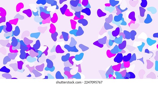 Plantilla vectorial roja, azul claro con formas abstractas. Diseño simple en estilo abstracto con formas degradadas. Diseño elegante para el juego de papel pintado.