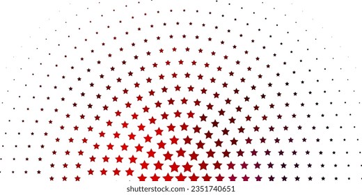 Light Blue, Red vector template with neon stars. Blur decorative design in simple style with stars. Pattern for new year ad, booklets.
