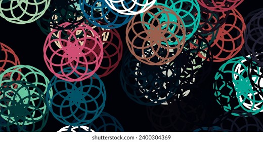 Light Blue, Red vector template with circles. Abstract illustration with colorful spots in nature style. Design for your commercials.