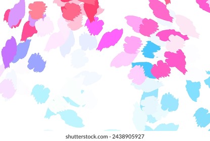 Light Blue, Red vector template with chaotic shapes. Illustration with colorful gradient shapes in abstract style. Simple design for your web site.