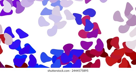 Light blue, red vector template with abstract forms. Simple design in abstract style with gradient forms. Background for cell phones.