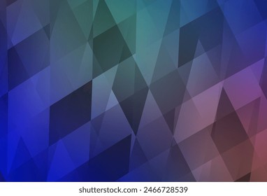 Azul claro, Plantilla de Vector rojo con rombo. Hermosa ilustración con rectángulos y cuadrados. Patrón se puede utilizar para los Sitios web.