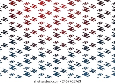Azul claro, Plantilla de Vector rojo con palos repetidos. Líneas sobre fondo abstracto desenfocado con degradado. Patrón para folletos de negocios, folletos.