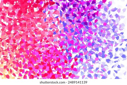 Light Blue, Red vector template with chaotic shapes. Modern abstract illustration with colorful random forms. Background for a cell phone.