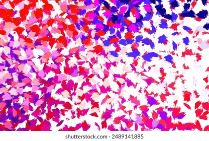 Light Blue, Red vector template with chaotic shapes. Modern abstract illustration with colorful random forms. Simple design for your web site.
