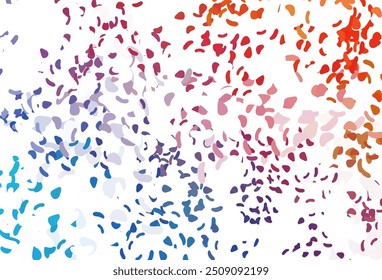 Light Blue, Red vector template with memphis shapes. Modern abstract illustration with colorful random forms. Simple design for your web site.