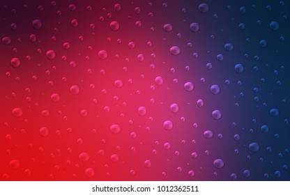 Light Blue, Red vector texture with disks. Blurred bubbles on abstract background with colorful gradient. New design for ad, poster, banner of your website.