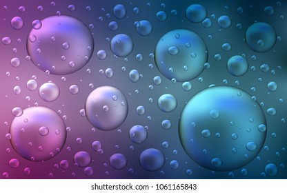 Light Blue, Red vector texture with disks. Beautiful colored illustration with blurred circles in nature style. The pattern can be used for aqua ad, booklets.