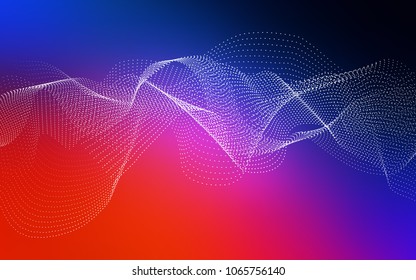 Light Blue, Red vector texture with disks. Abstract illustration with colored bubbles in nature style. Pattern can be used as texture of water, rain drops.