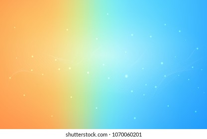 Light Blue, Red vector texture with disks. Beautiful colored illustration with blurred circles in nature style. The pattern can be used for beautiful websites.