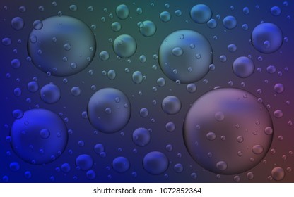 Light Blue, Red vector texture with disks. Modern abstract illustration with colorful water drops. Completely new template for your brand book.