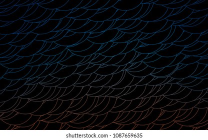 Light Blue, Red vector  texture with disks. Blurred bubbles on abstract background with colorful gradient. Completely new template for your brand book.