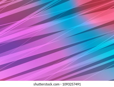 Light Blue, Red vector texture with colored lines. Shining colored illustration with narrow lines. The pattern can be used for busines ad, booklets, leaflets